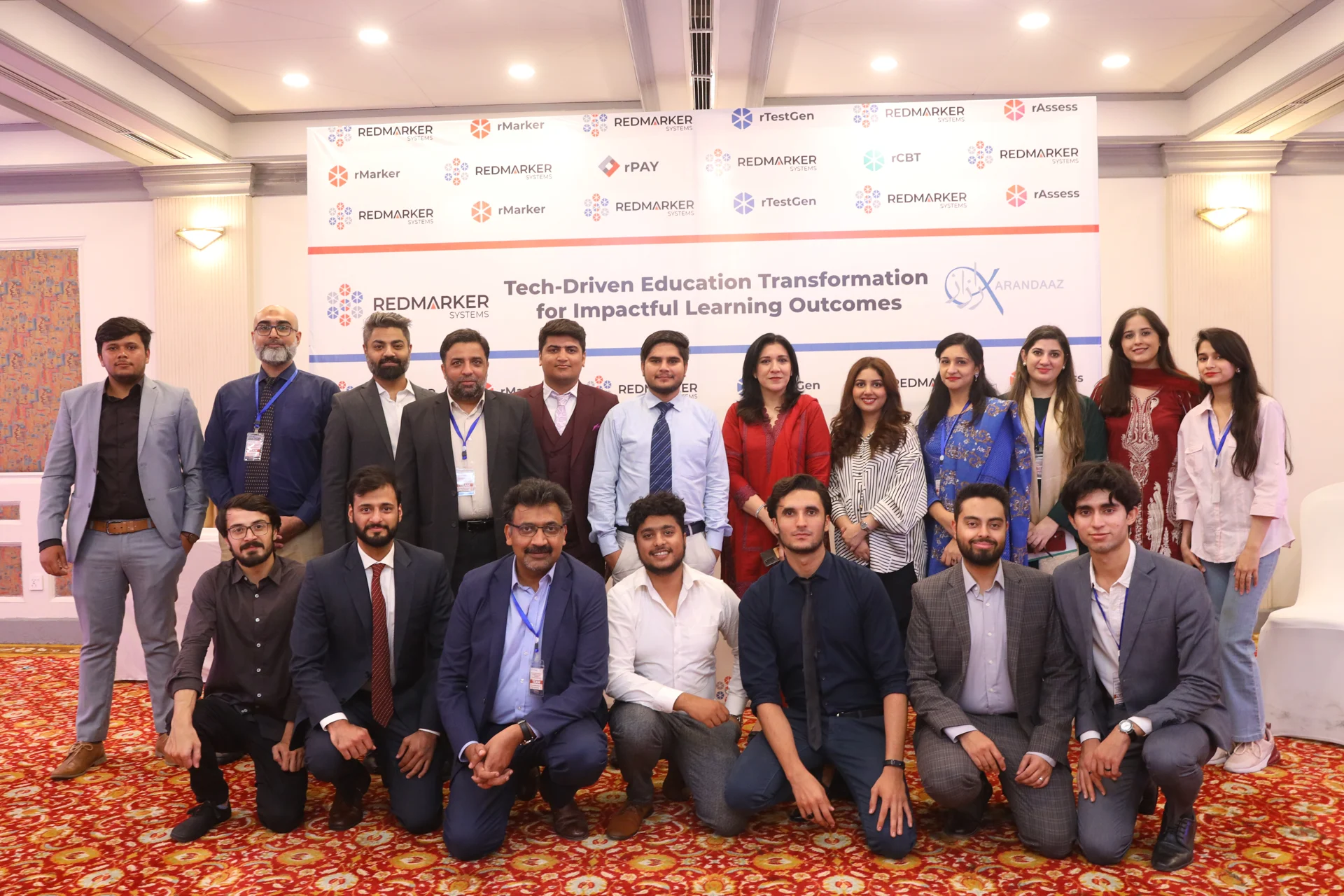 The RedMarker Systems team at an education transformation event